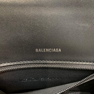 Balenciaga 593546 Hourglass Small Top Handle Calfskin Bag Black - Default Title - View 8