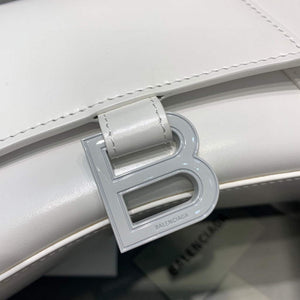 Balenciaga 593546 Hourglass Small Top Handle Calfskin Bag White - Default Title - View 5
