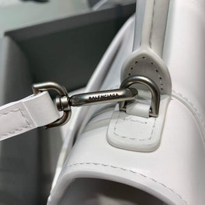 Balenciaga 593546 Hourglass Small Top Handle Calfskin Bag White - Default Title - View 8
