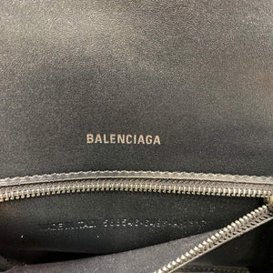 Balenciaga 593546 Hourglass Small Top Handle Crocodile Bag Silver - Default Title - View 8