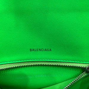 Balenciaga 593546 Hourglass Small Top Handle Crocodile Bag Green Silver - Default Title - View 8