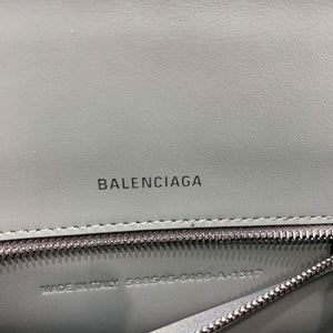 Balenciaga 593546 Hourglass Small Top Handle Crocodile Bag Gray Silver - Default Title - View 8