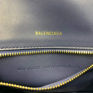 Balenciaga 593546 Hourglass Small Top Handle Crocodile Bag Navy blue - Default Title - View 8