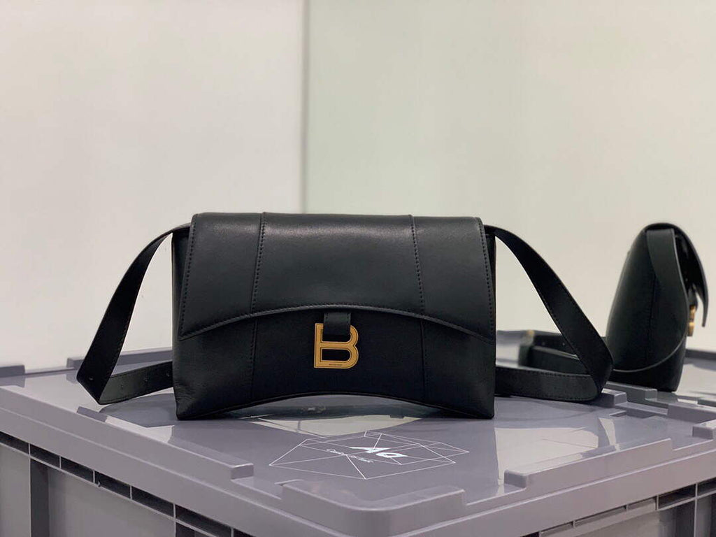 Balenciaga 671355 Women's Downtown XS Shoulder Bag Black