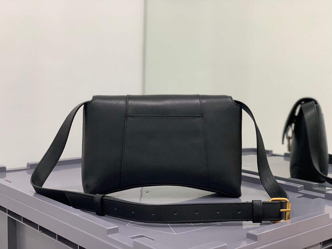 Balenciaga 671355 Women's Downtown XS Shoulder Bag Black