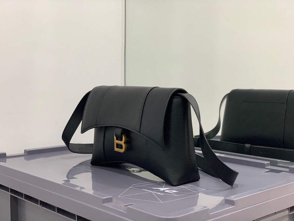 Balenciaga 671355 Women's Downtown XS Shoulder Bag Black