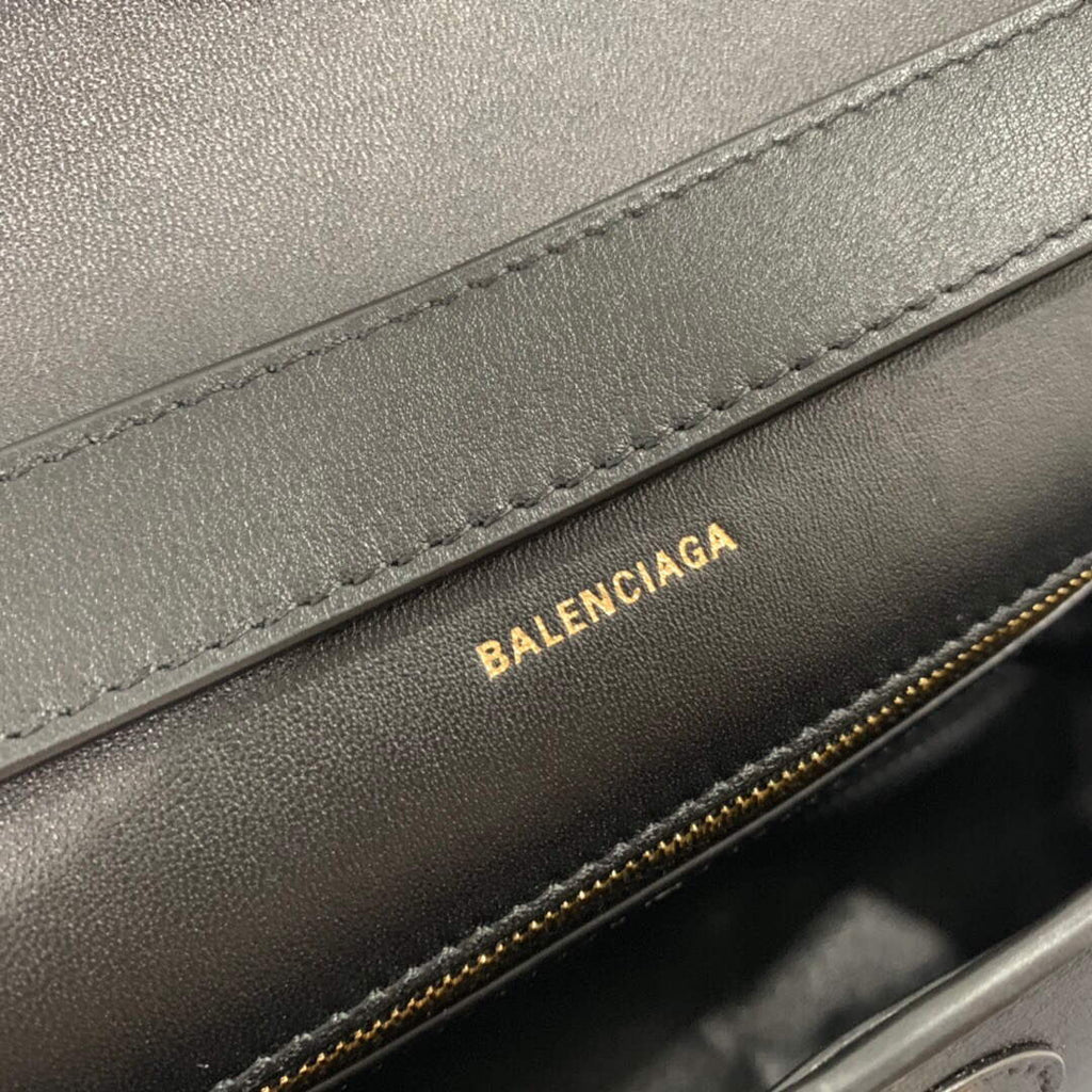 Balenciaga 671355 Women's Downtown XS Shoulder Bag Black