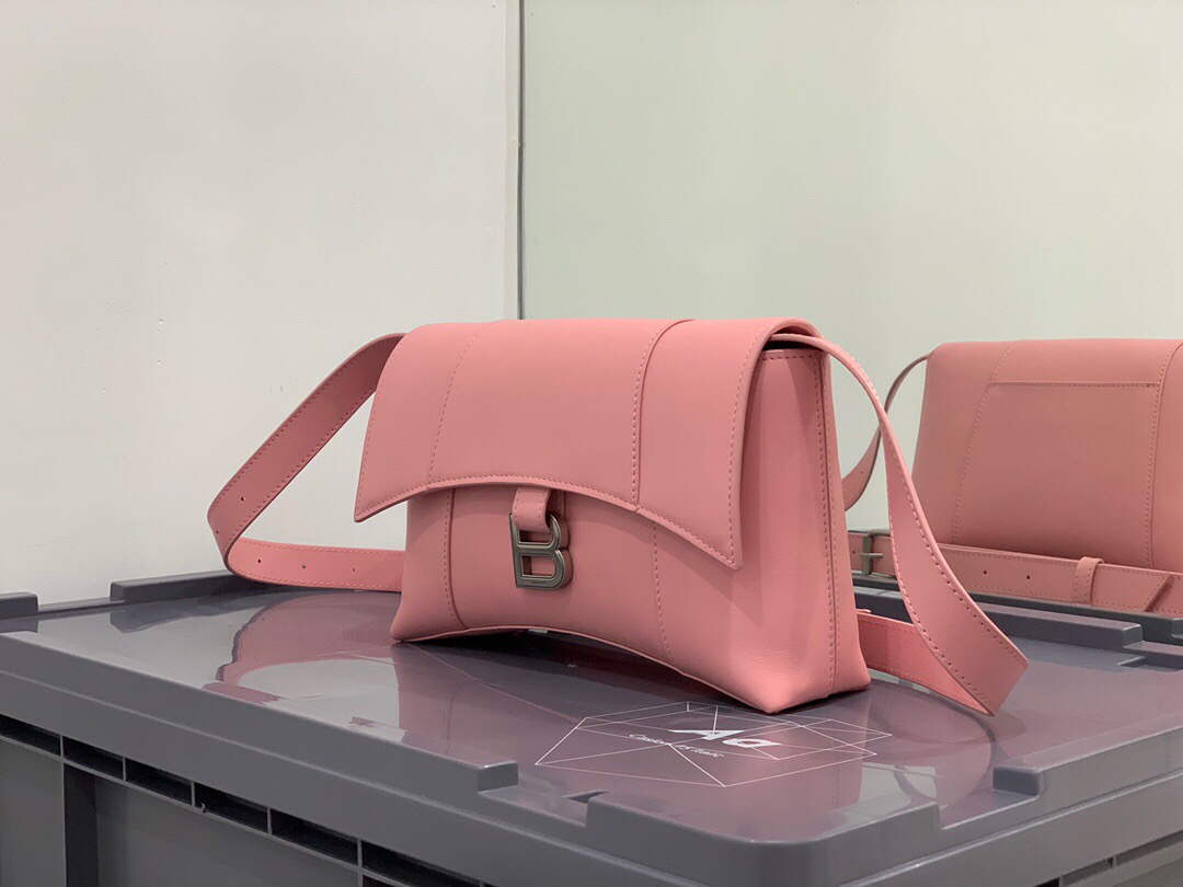 Balenciaga 671355 Women's Downtown XS Shoulder Bag Pink