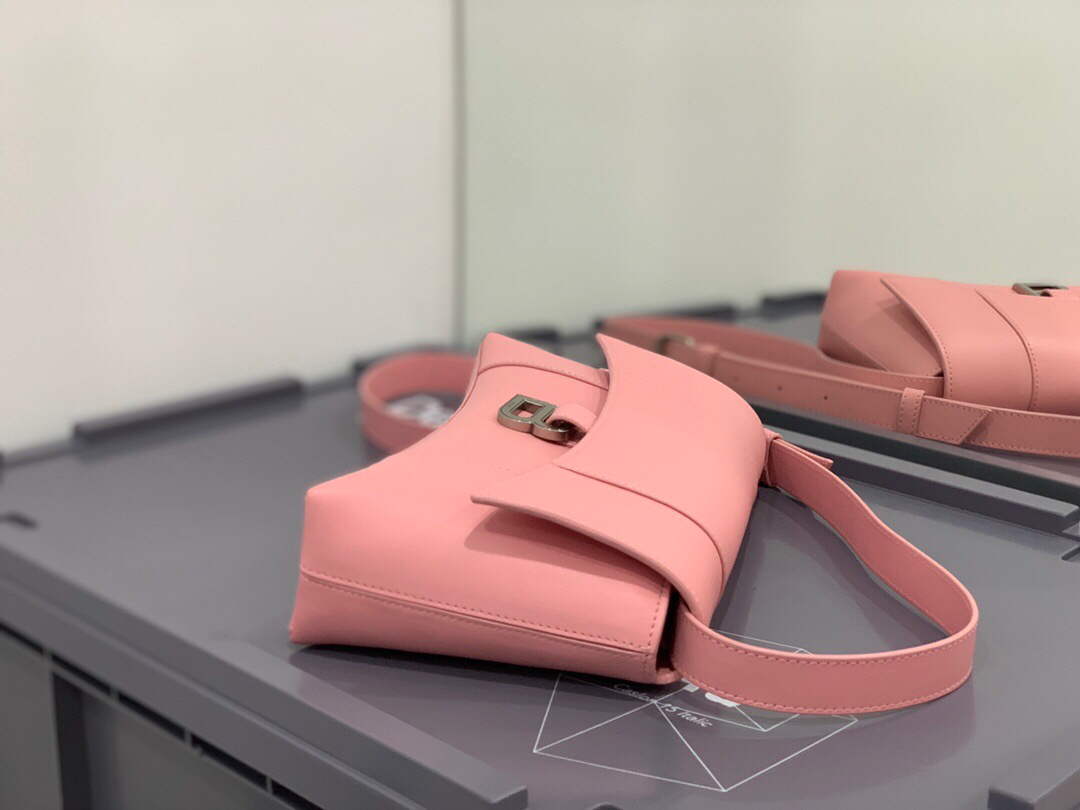 Balenciaga 671355 Women's Downtown XS Shoulder Bag Pink