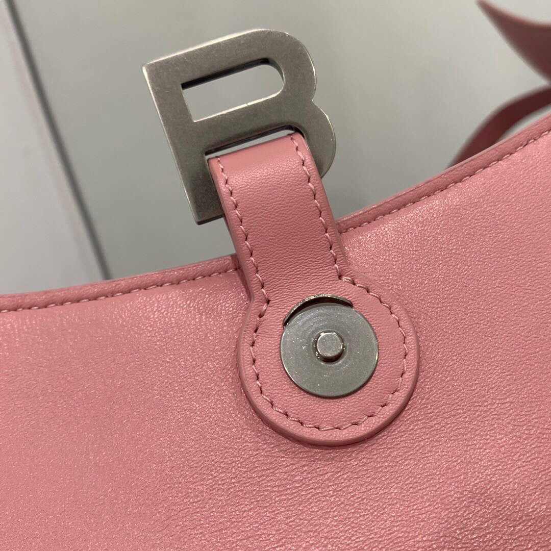 Balenciaga 671355 Women's Downtown XS Shoulder Bag Pink