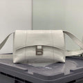 Balenciaga 671355 Women's Downtown XS Shoulder Bag Crocodile Embossed White - Default Title - View 1