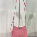 Balenciaga 695589 Women's XX Small Hobo Bag Crocodile Embossed Pink - Default Title - View 1
