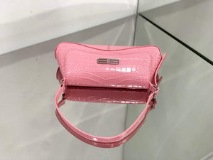 Balenciaga 695645 Women's XX Small Flap Bag Crocodile Embossed In Pink - Default Title - View 5