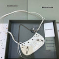 Balenciaga 6940271VG9 Le Cagole Mini Multipouch in White Arena lambskin - Default Title - View 1