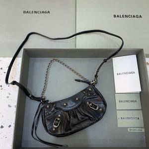 Balenciaga 6940271VG9 Le Cagole Mini Multipouch in black Arena lambskin - Default Title - View 1
