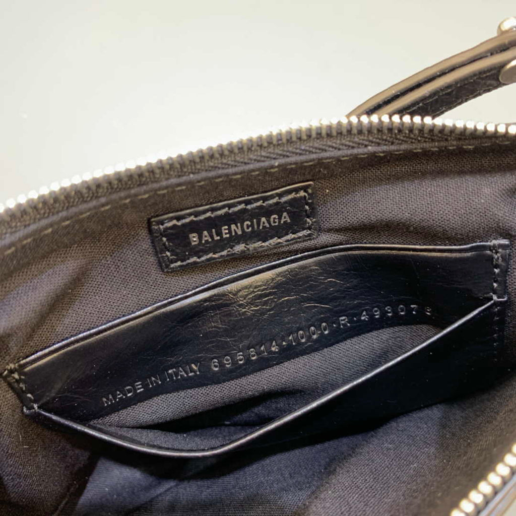 Balenciaga 6940271VG9 Le Cagole Mini Multipouch in black Arena lambskin