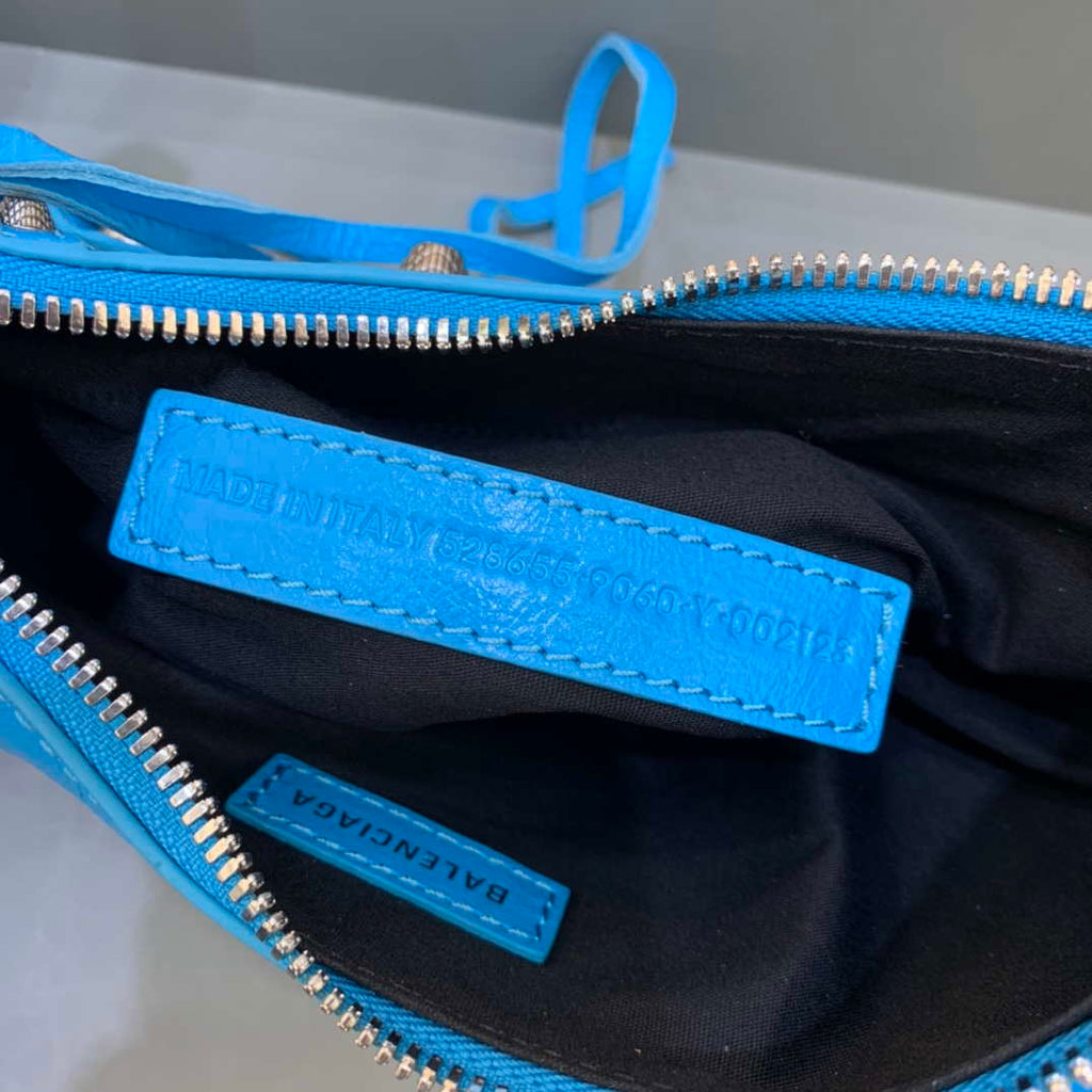 Balenciaga 700940210 Neo Cagole XS Handbag in lambskin Blue