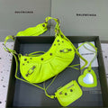 Balenciaga 700940210 Neo Cagole XS Handbag in Lemon Yellow lambskin