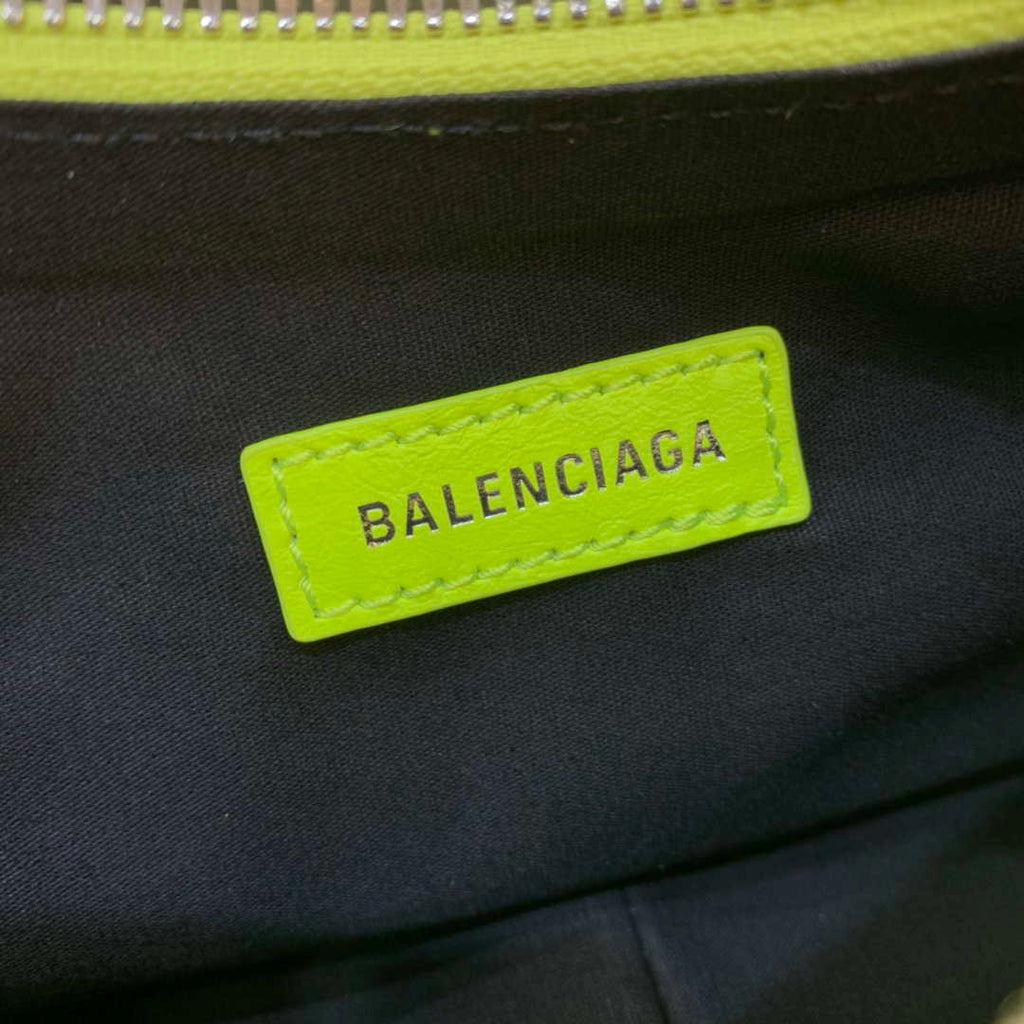 Balenciaga 700940210 Neo Cagole XS Handbag in Lemon Yellow lambskin