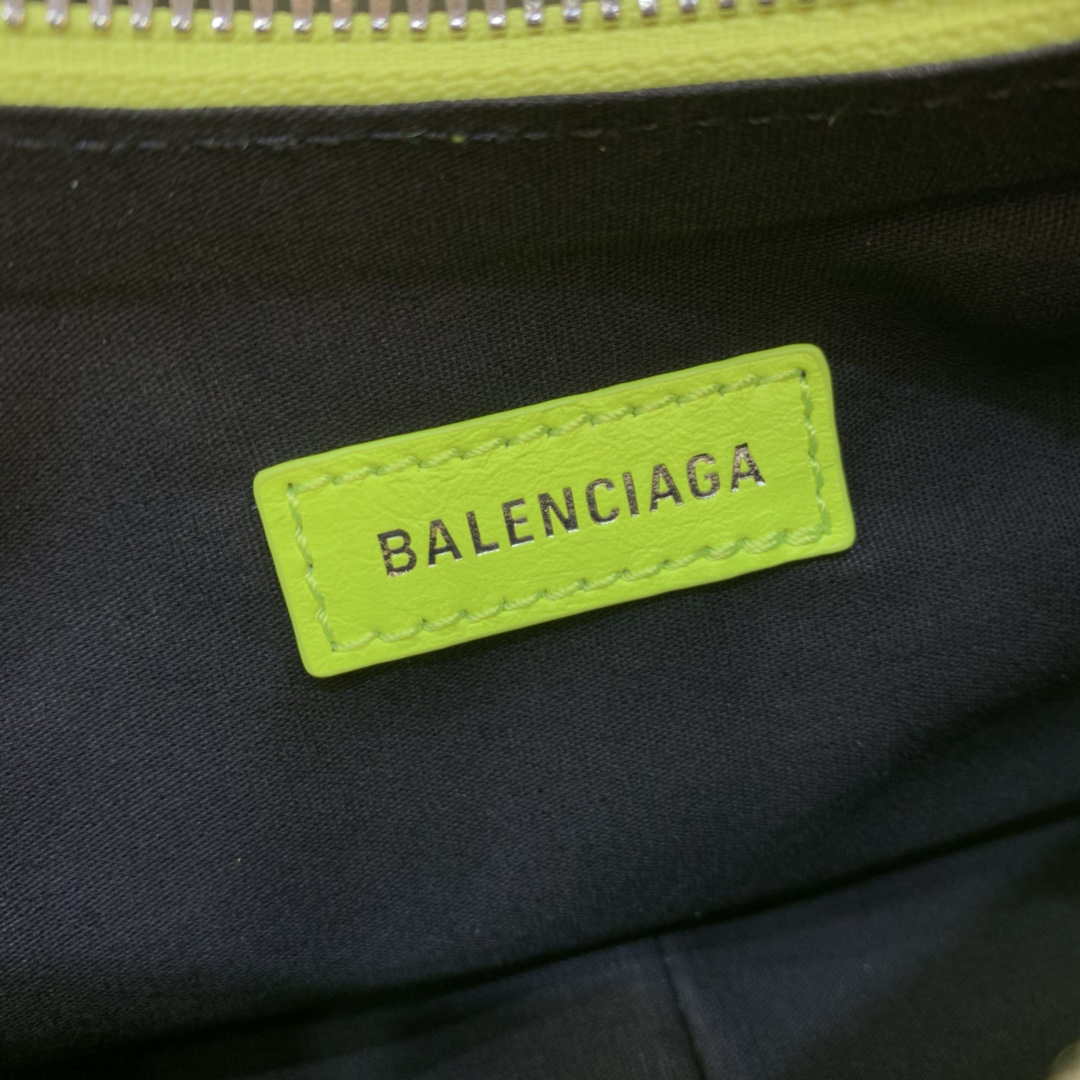 Balenciaga 700940210 Neo Cagole XS Handbag in Lemon Yellow lambskin