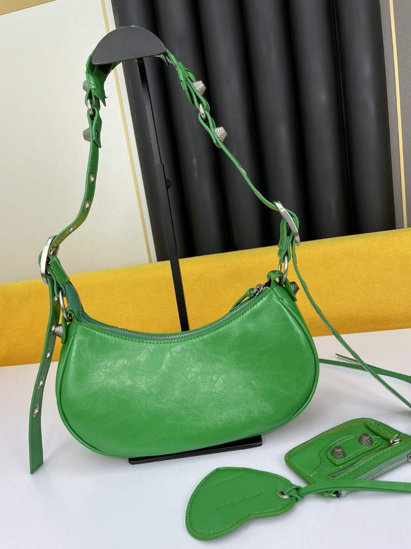 Balenciaga 700940210 Women's Neo Cagole Xs Handbag In Green