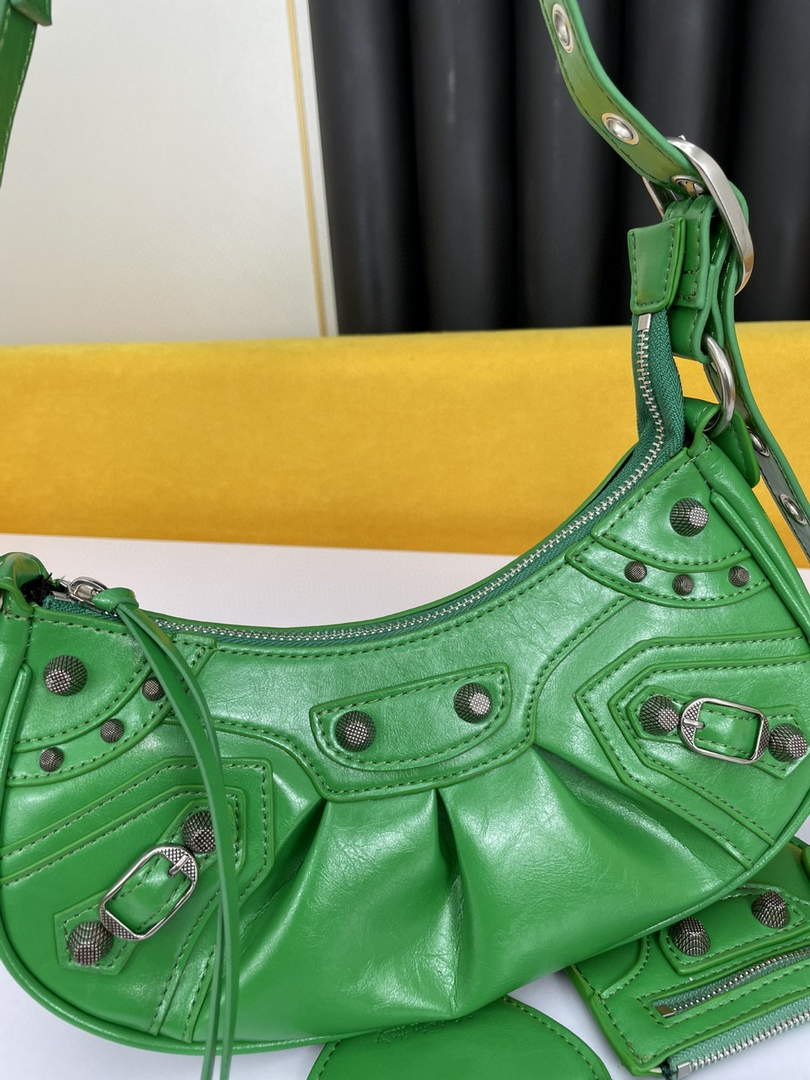 Balenciaga 700940210 Women's Neo Cagole Xs Handbag In Green