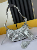 Balenciaga 700940210 Women's Neo Cagole Xs Handbag In Silver