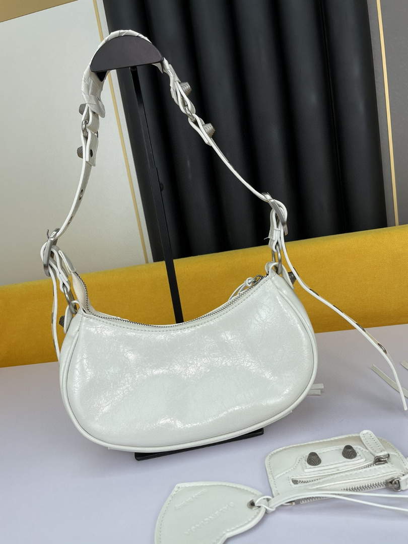 Balenciaga 700940210 Women's Neo Cagole Xs Handbag In White