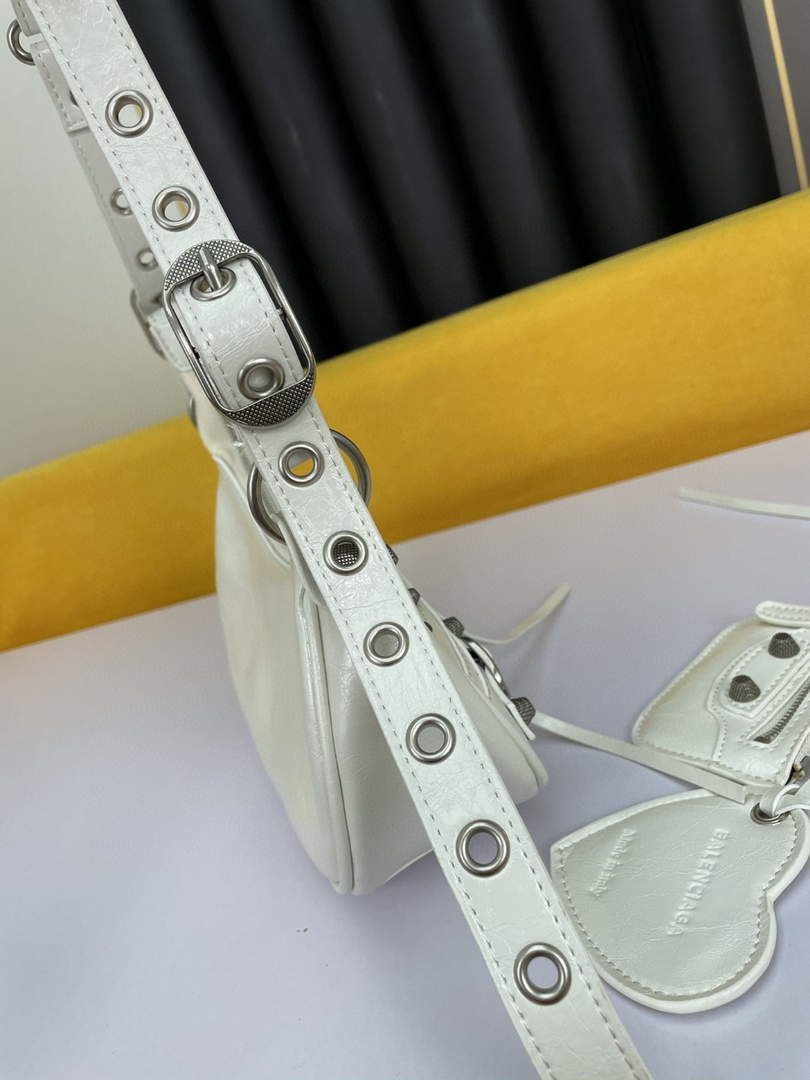 Balenciaga 700940210 Women's Neo Cagole Xs Handbag In White