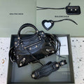 Balenciaga 700940210B Neo Cagole City Handbag in black Arena Lambskin - Default Title - View 1