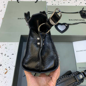 Balenciaga 700940210B Neo Cagole City Handbag in black Arena Lambskin - Default Title - View 3