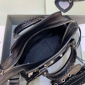 Balenciaga 700940210B Neo Cagole City Handbag in black Arena Lambskin - Default Title - View 6