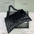 Balenciaga 716332210 Crush Large Chain Bag in Black crushed calfskin aged Black Hardware - Default Title - View 1