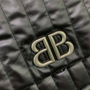 Balenciaga 7816722 Women's Monaco Large Bag Quilted in Black - Default Title - View 5