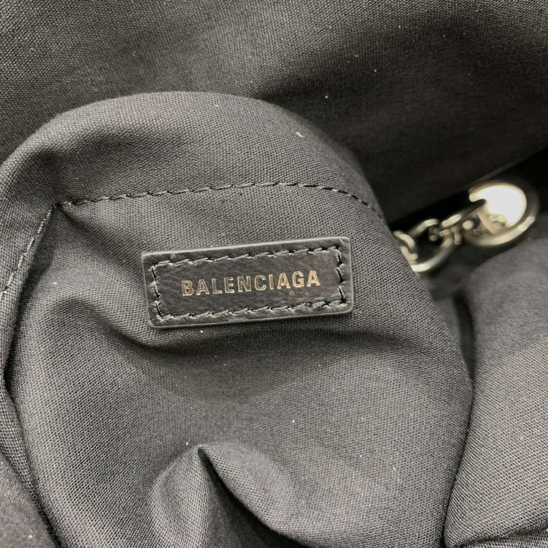 Balenciaga 7816722 Women's Monaco Large Bag Quilted in Black