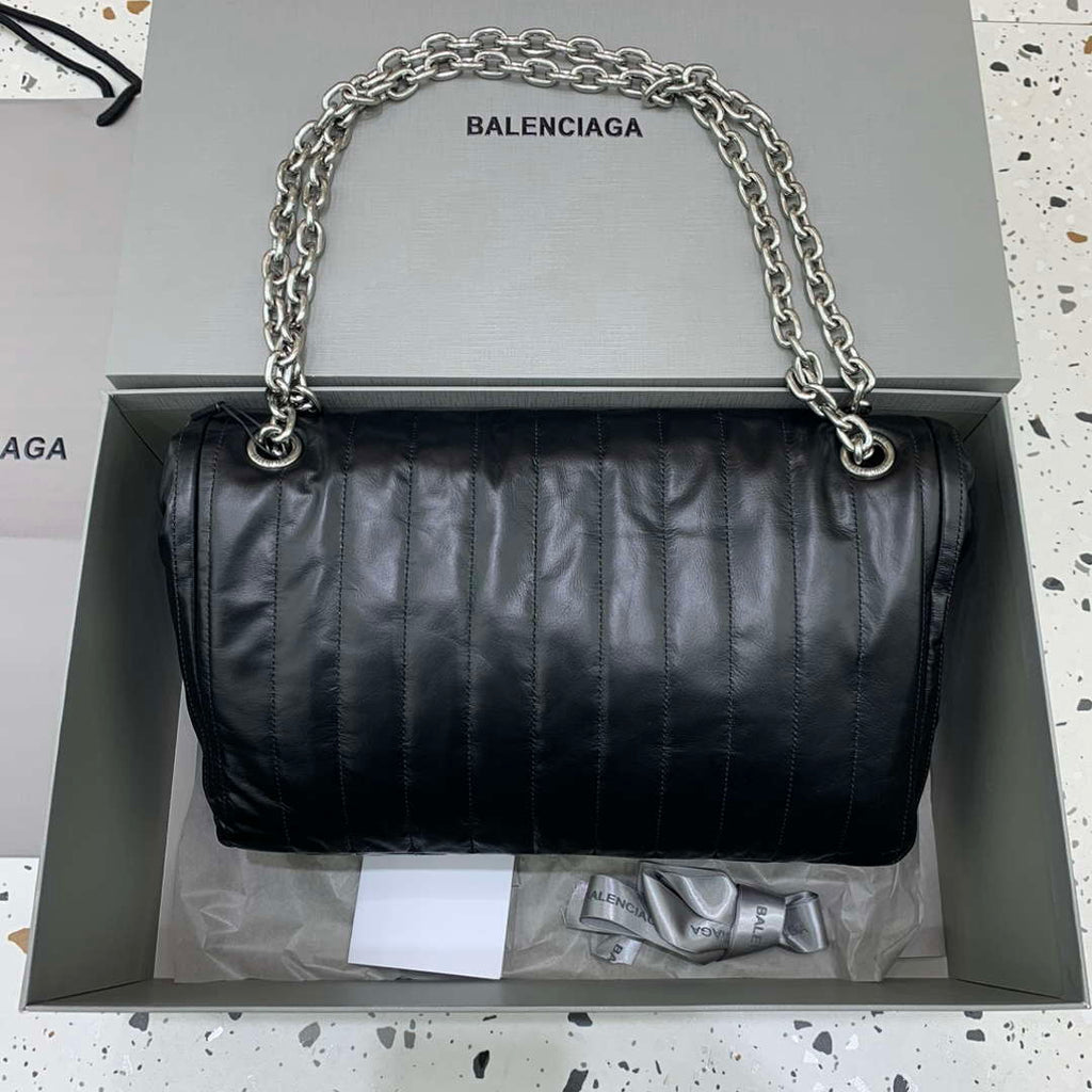 Balenciaga 7816722 Women's Monaco Meduim Bag Quilted in Black