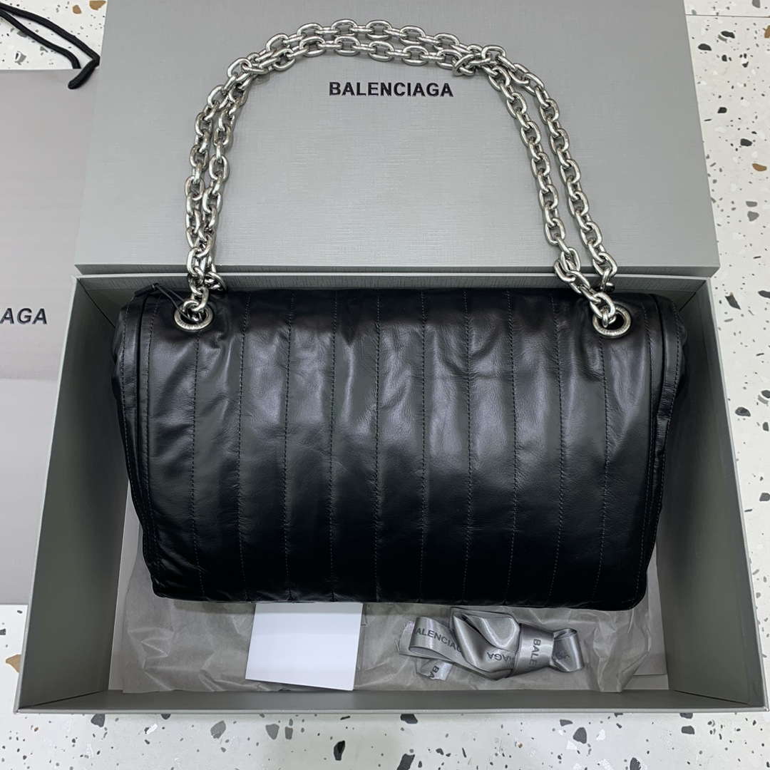 Balenciaga 7816722 Women's Monaco Meduim Bag Quilted in Black