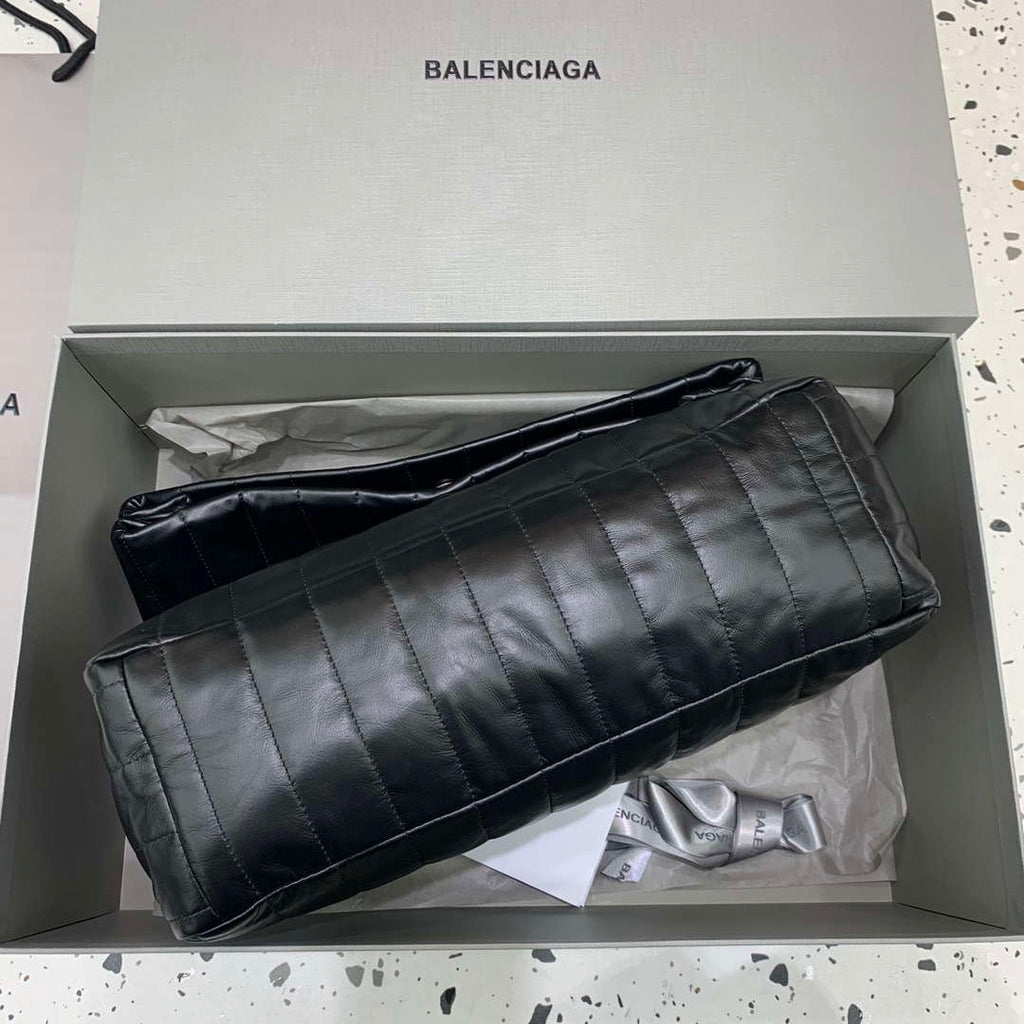 Balenciaga 7816722 Women's Monaco Meduim Bag Quilted in Black