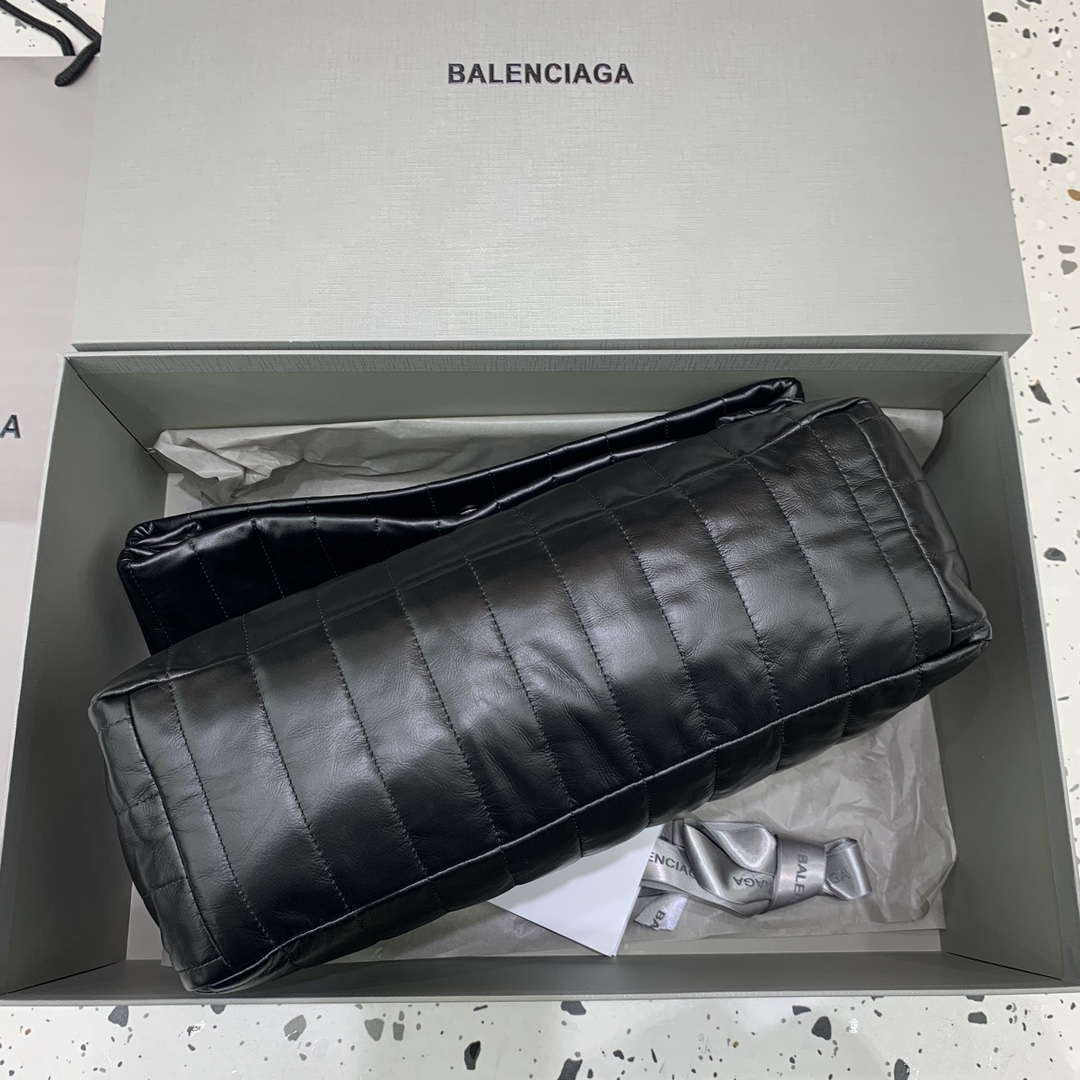 Balenciaga 7816722 Women's Monaco Meduim Bag Quilted in Black