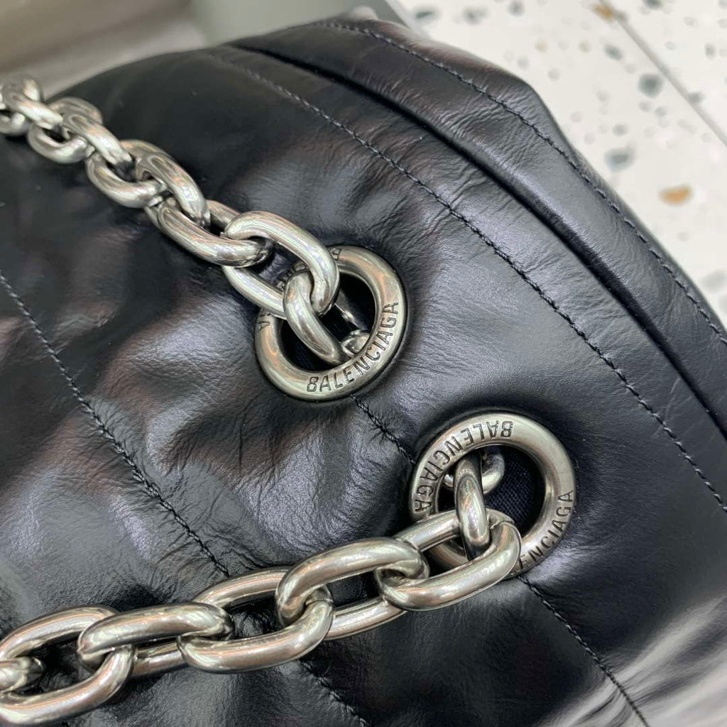 Balenciaga 7816722 Women's Monaco Meduim Bag Quilted in Black