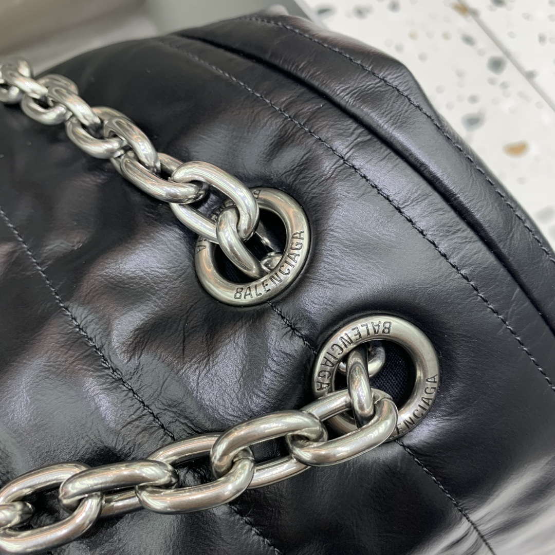 Balenciaga 7816722 Women's Monaco Meduim Bag Quilted in Black