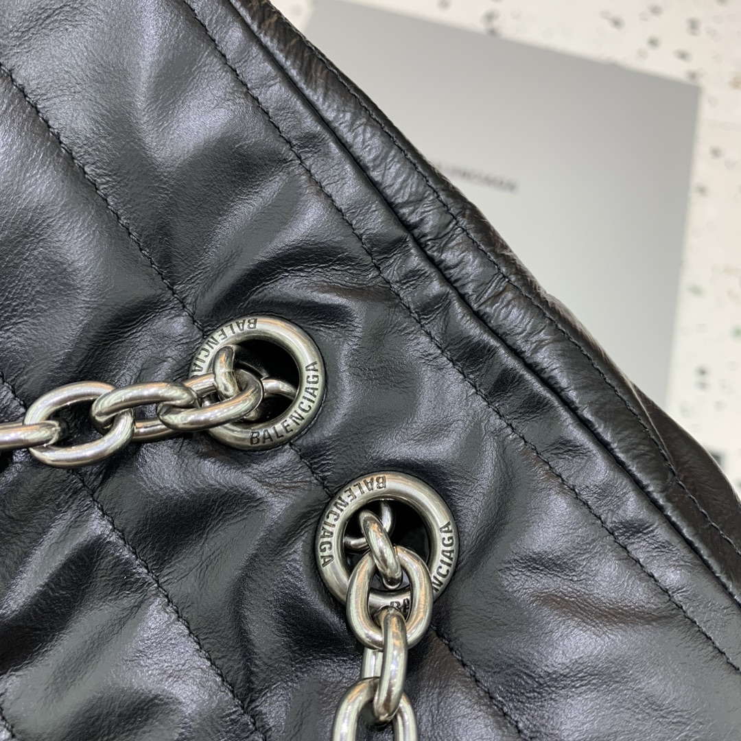 Balenciaga 7816722 Women's Monaco Mini Bag Quilted in Black