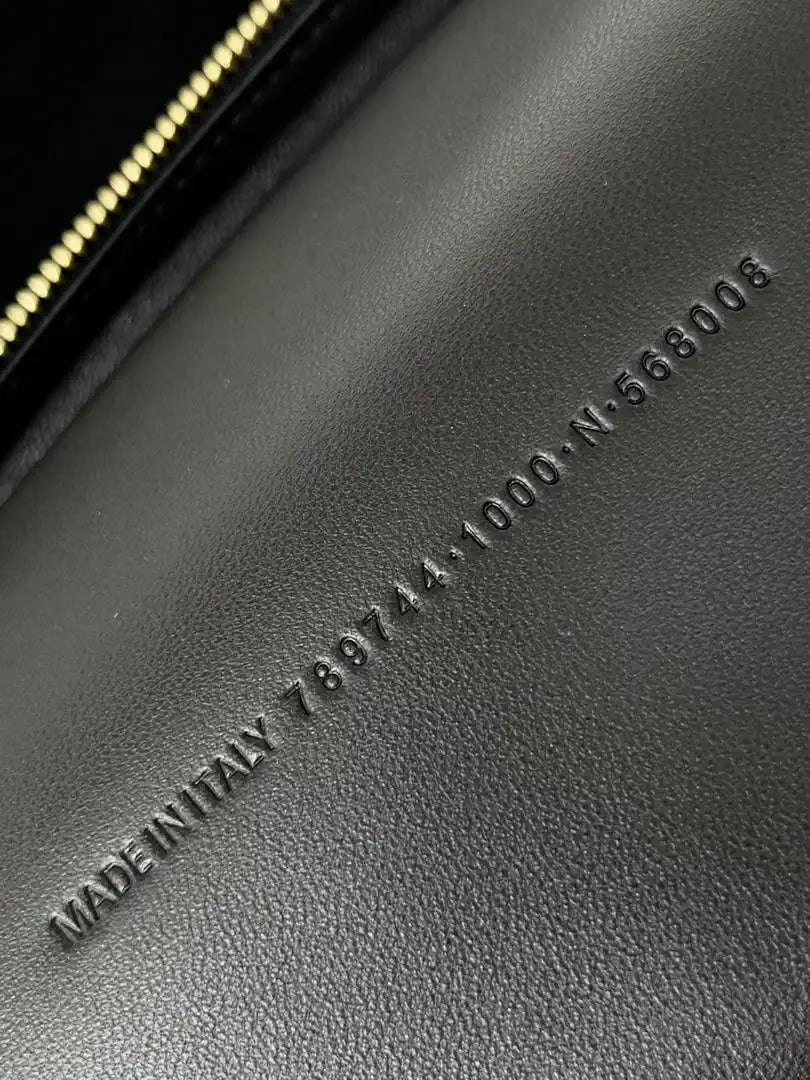 Balenciaga 7897442 Rodeo Handbag Large in Black Crocodile pattern
