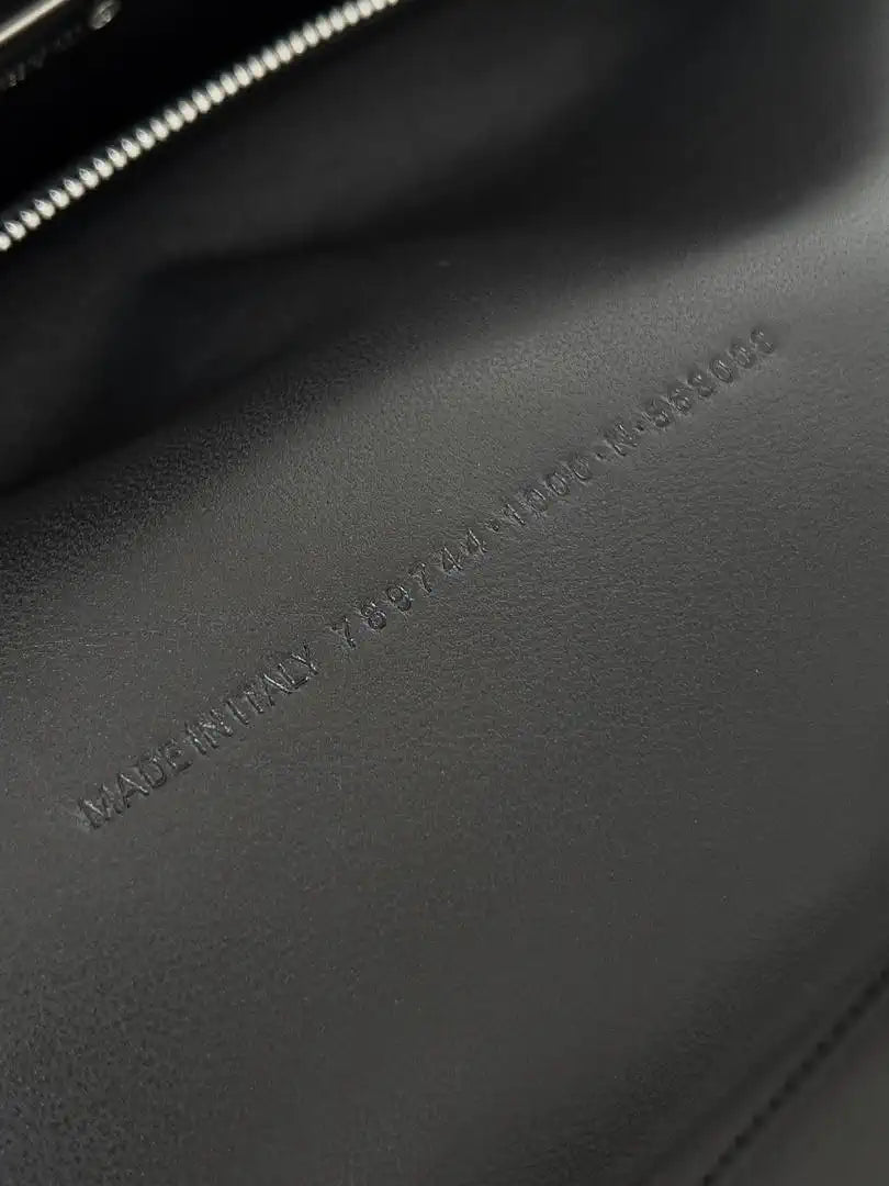 Balenciaga 7897442 Rodeo Handbag Large in Black smooth calfskin aged-Silver