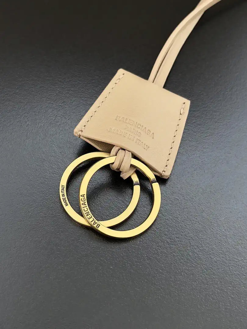 Balenciaga 7897442 Rodeo Handbag Large in Apricot smooth calfskin aged-Gold