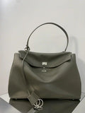 Balenciaga 7897442 Rodeo Handbag Large in green smooth calfskin aged-Gold
