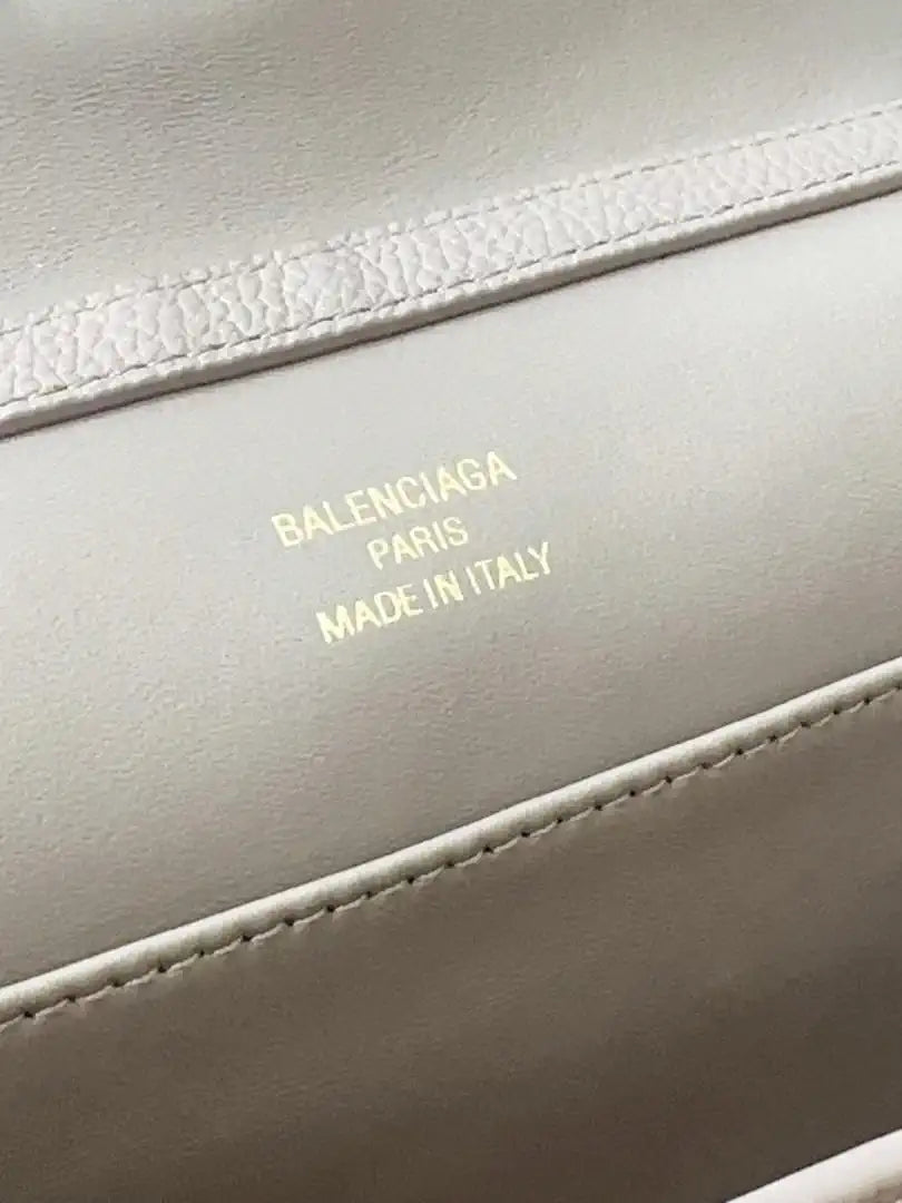 Balenciaga 7897442 Rodeo Handbag Large in Pink smooth calfskin aged-Silver