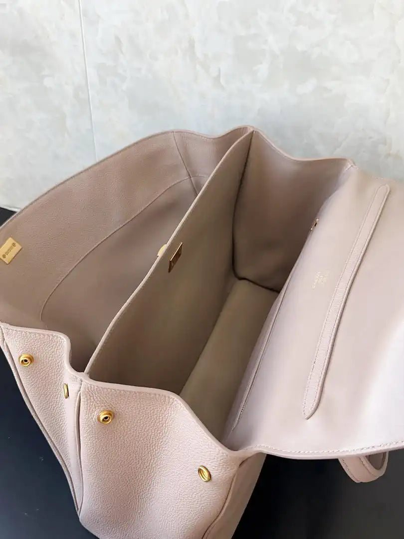 Balenciaga 7897442 Rodeo Handbag Large in Pink smooth calfskin aged-Silver