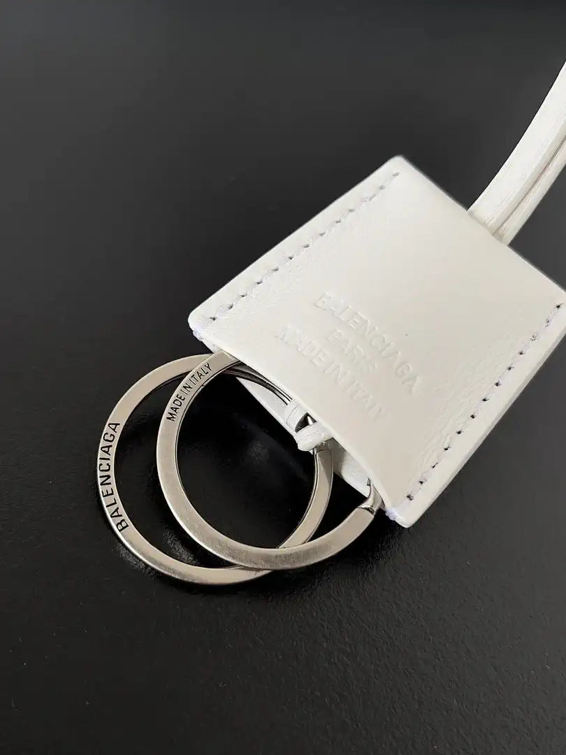 Balenciaga 7897442 Rodeo Handbag Large in White smooth calfskin aged-Silver