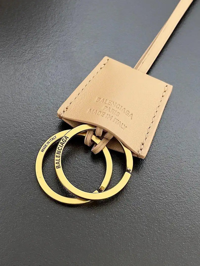 Balenciaga 7897722 Rodeo Handbag Medium in Milk Tea smooth calfskin Gold